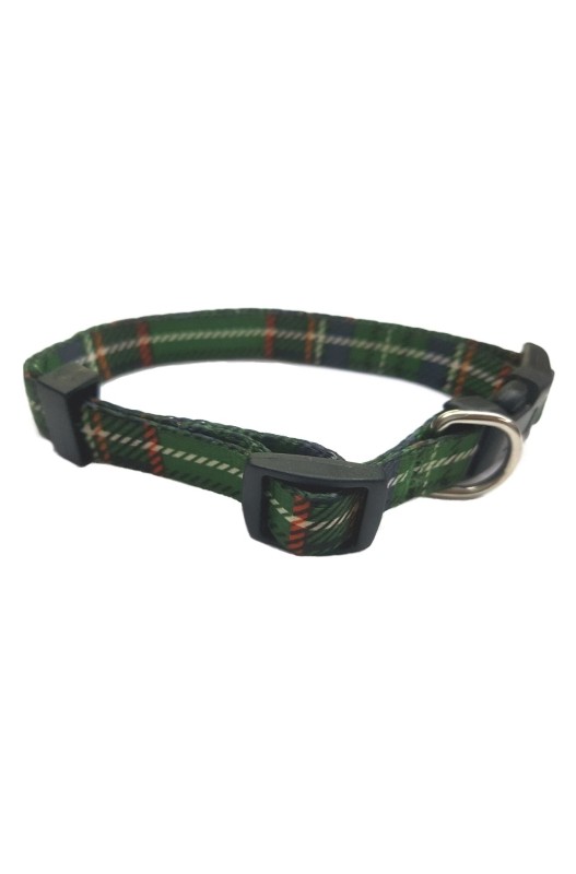 Collar Nylon 20 Mm 35-50 Cm Escoce Verde