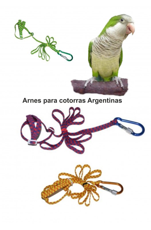 Arnes Para Cotorra Argentina (varios Colores)