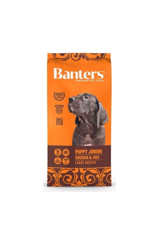 BANTERS DOG PUPPY LARGE CHICKEN&RICE 15 KG. Banters